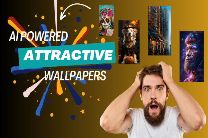 Gig Preview - Create vibrant mobile wallpapers with ai art