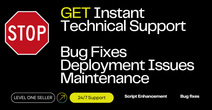 Gig Preview - Give you instant support on scripting, bug fixing, and script deployment