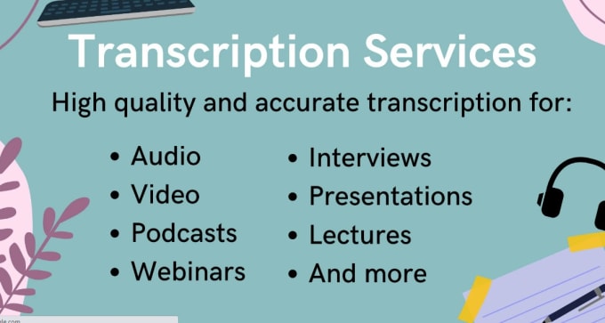 Bestseller - transcript audio and video files in less than 24 hours