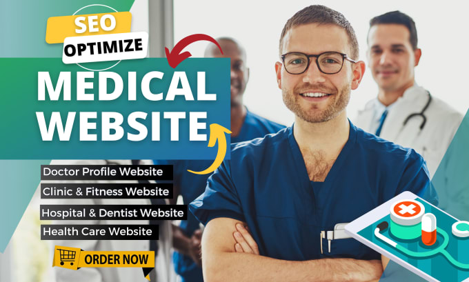 Gig Preview - Do medical website, healthcare, doctor, dentist, clinic wordpress website