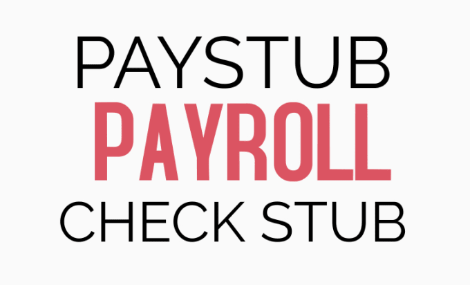 Gig Preview - Do payroll, paystub, check stub, payslip with US, UK, canada tax calculations