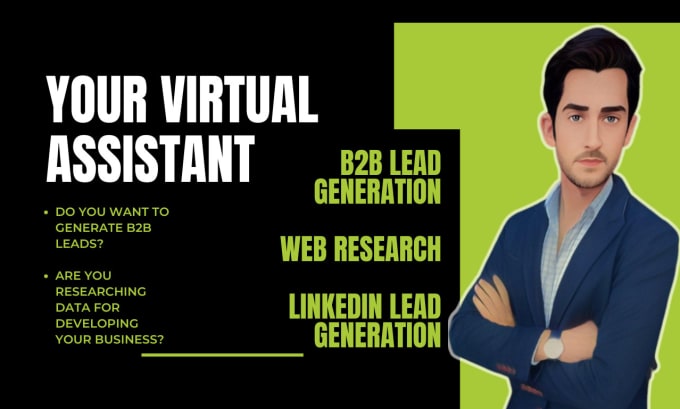 Gig Preview - Be your virtual assistant for data entry, web research and b2b lead generation