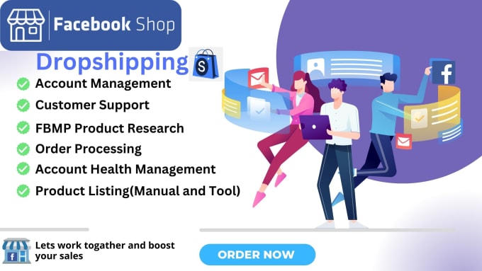 Gig Preview - Be your amazon to facebook marketplace and shop dropshipping VA