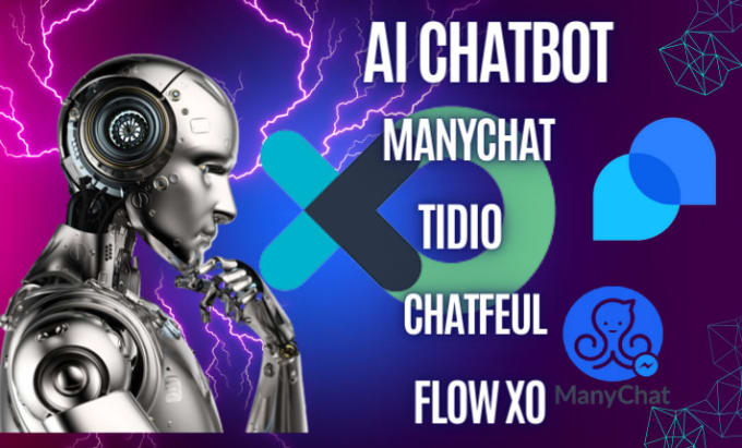 Gig Preview - Setup chatbot with manychat tidio chatfuel botpress gohighlevel chatbot