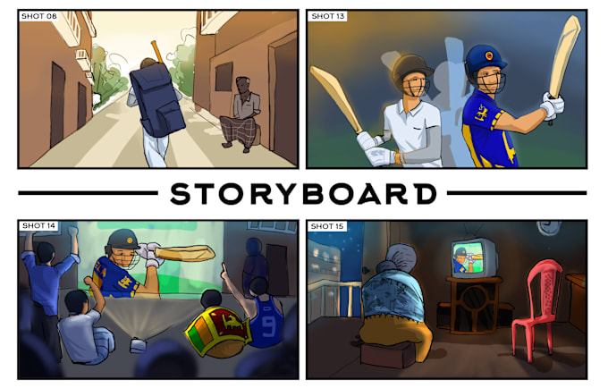 Gig Preview - Create storyboard for commercial, animation, film, game