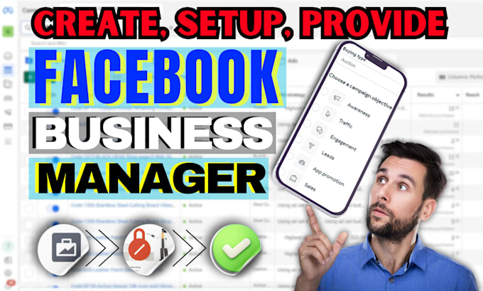 Bestseller - fix and provide facebook business manager with profile or immortal bm within 2hr