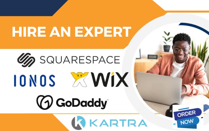 Gig Preview - Wix website design, squarespace, ionos, godaddy, kartra, wix website