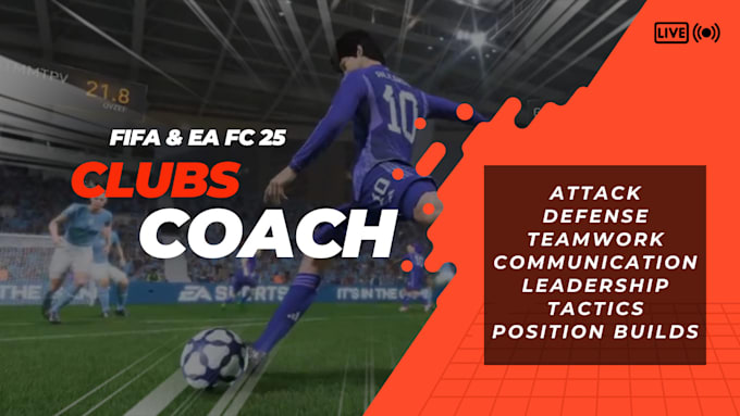 Bestseller - coach your pro clubs team on FIFA or ea fc 25