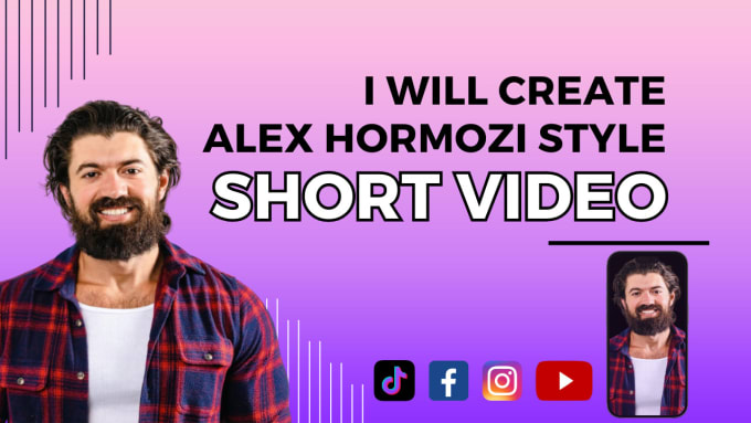 Gig Preview - Create alex hormozi style short video