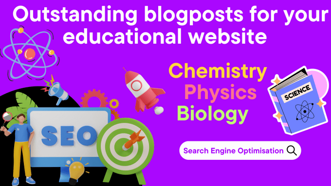 Gig Preview - Write SEO friendly educational blog posts