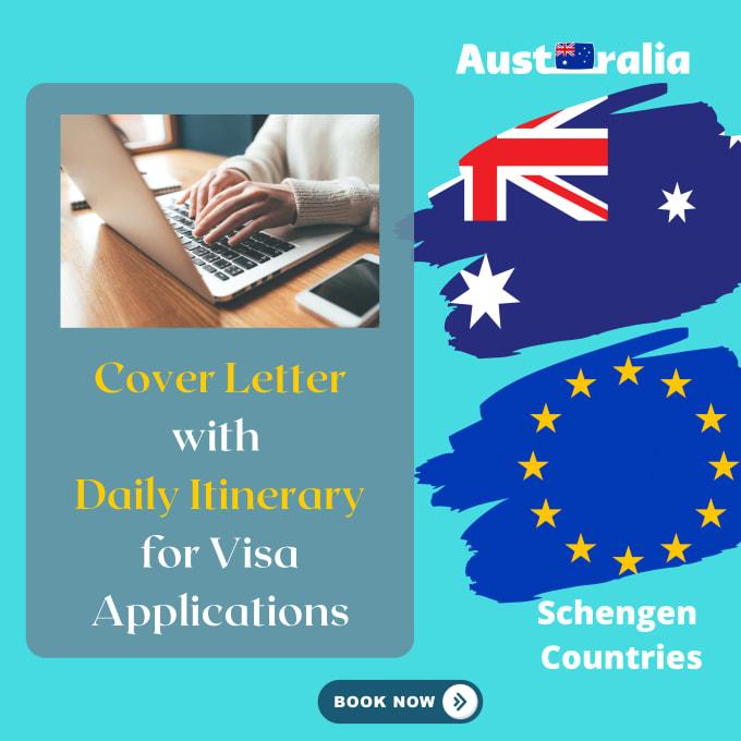 Gig Preview - Write you a cover letter with itinerary for australia and schengen countries