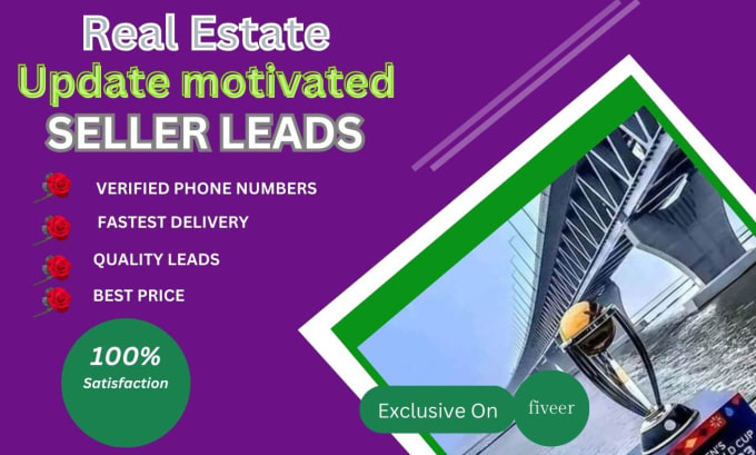 Gig Preview - Provide motivated seller real estate leads that will convert and out email