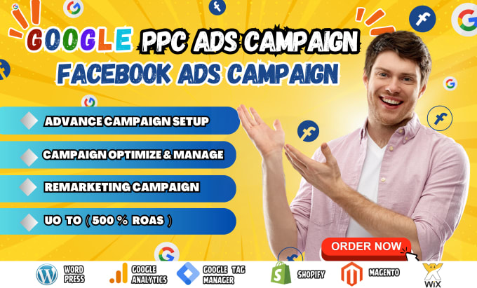 Gig Preview - Manage meta ads, google ppc ads, remarketing ads, display ads, search ads,fb ads