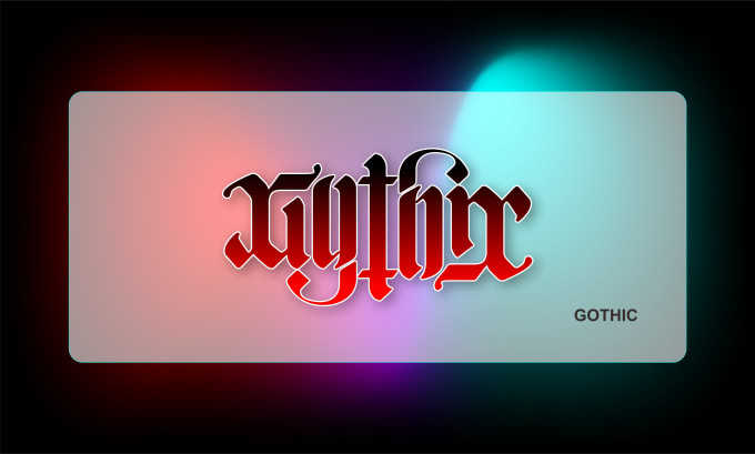 Gig Preview - Create ambigram in two style, cursive and gothic