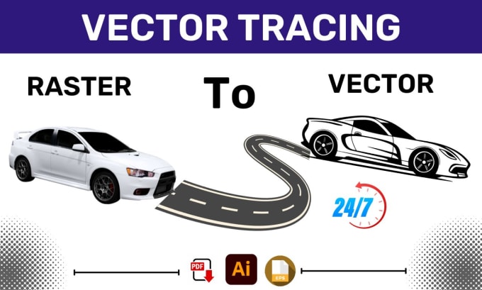 Gig Preview - Do vector tracing, convert image to vector quickly