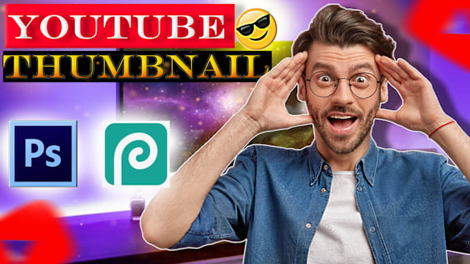 Gig Preview - Design a professional and clickbait youtube thumbnail