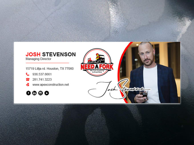 Gig Preview - Modern email signature design