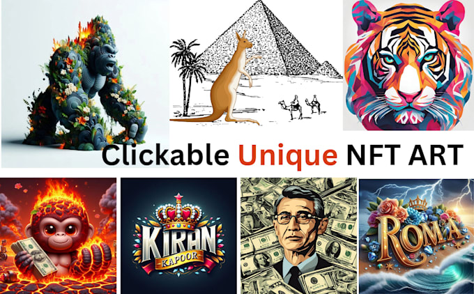 Bestseller - clickable unique nft art, all types nft design