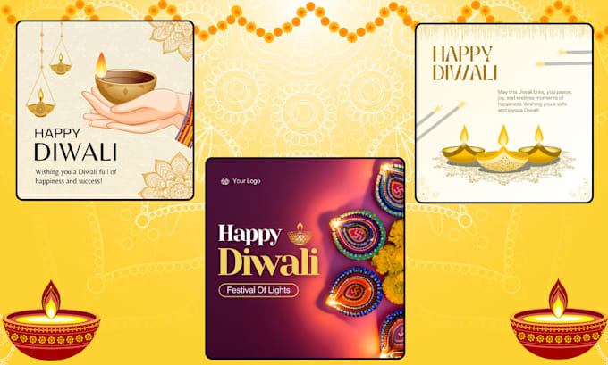 Gig Preview - Creat diwali video greeting designs