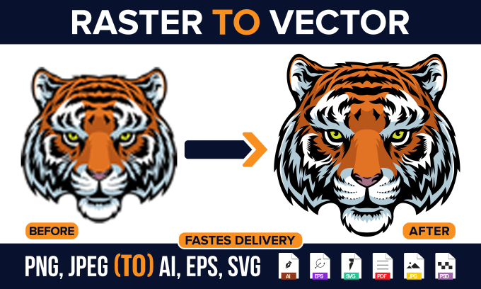 Gig Preview - Do convert image to vector, manual tracing, recreate logo in adobe illustrator