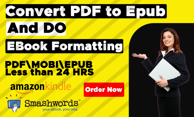 Gig Preview - Convert doc and pdf to epub and amazon kindle KDP