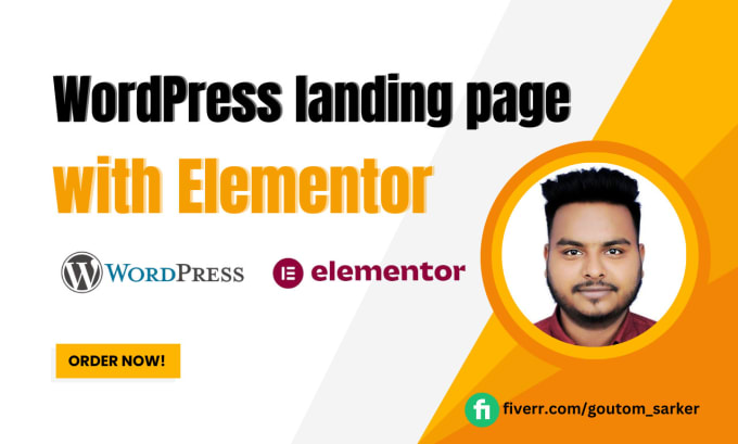 Gig Preview - Build a wordpress landing page website with elementor