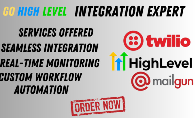 Gig Preview - Integrate mailgun,twilio with gohighlevel, sales funnel, landing page design