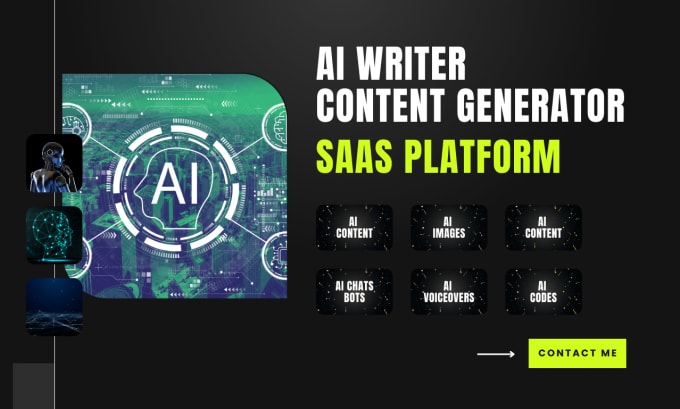 Gig Preview - Build your ai writer and content generator platform saas