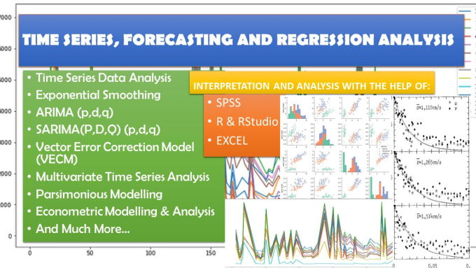 Gig Preview - Time series, forecasting, regression analysis using spss, rstudio, python, excel