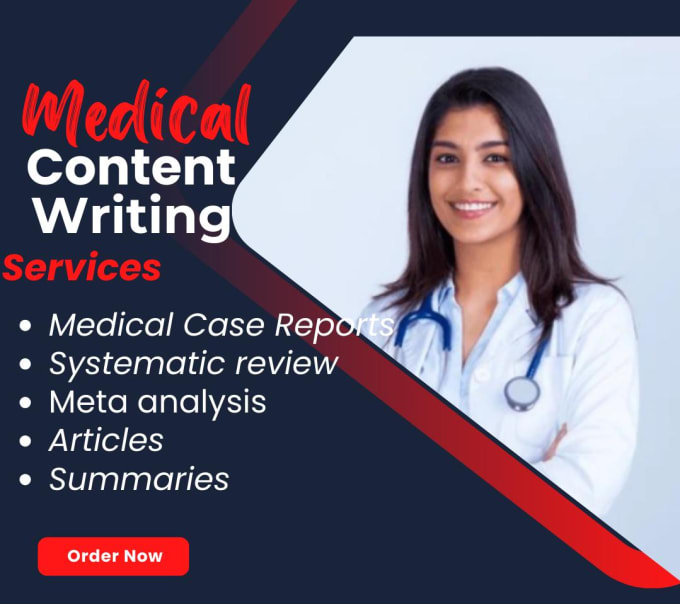 Gig Preview - Write medical case reports, manuscripts and summaries