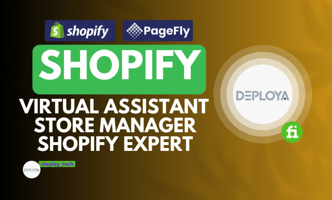 Gig Preview - Be your shopify dropshipping expert, shopify website designer, virtual assistant