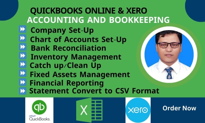 Gig Preview - Do set up clean up and bank reconciliation using quickbooks online