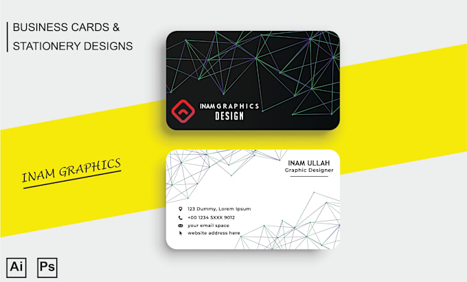 Gig Preview - Design attractive, beautiful business cards and stationery