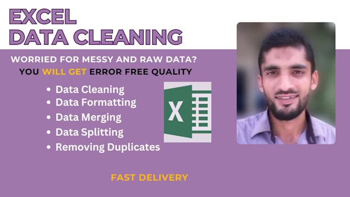 Bestseller - do excel data cleaning and formatting, merge and split