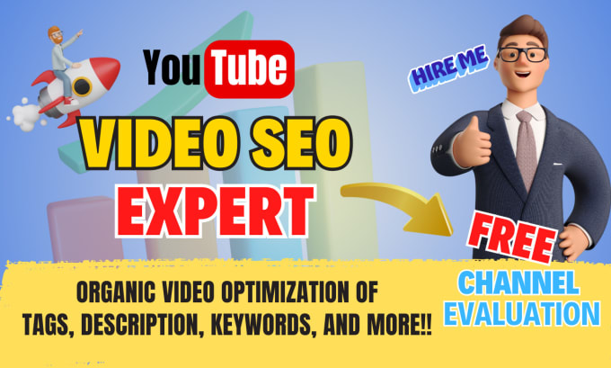 Bestseller - be your youtube channel growth manager and video SEO expert