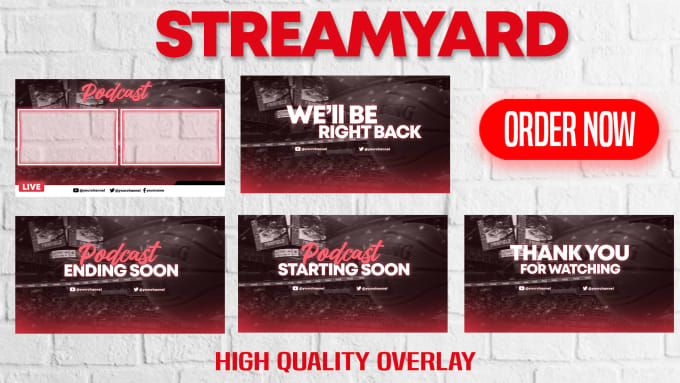 Bestseller - create streamyard overlays for streaming