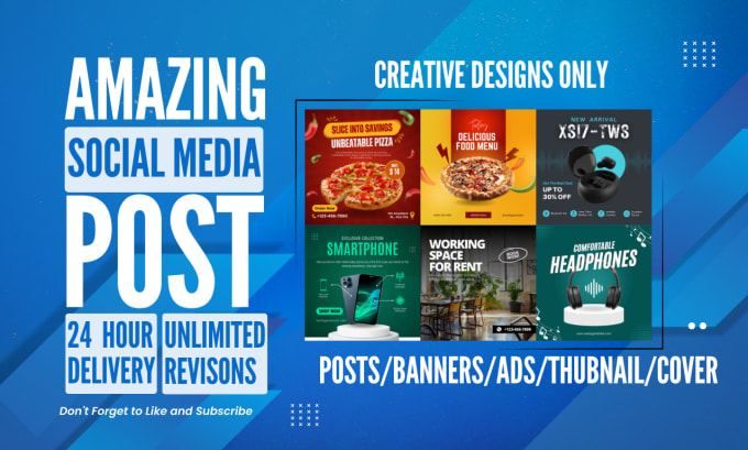 Gig Preview - Design facebook ads social media post instagram ads post banner and post graphic