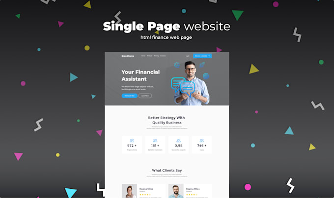 Gig Preview - Create a single page website or landing page