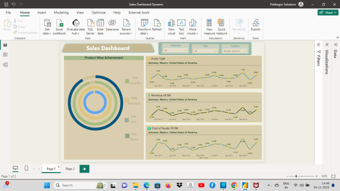 Gig Preview - Build dynamic powerbi visualizations and  dashboards