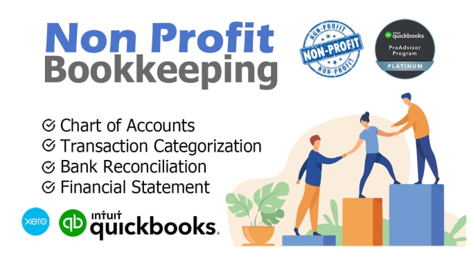 Gig Preview - Do nonprofit bookkeeping in quickbooks online and xero