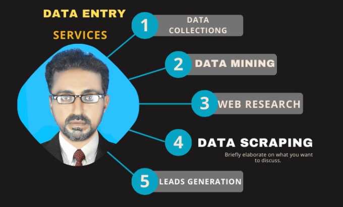 Gig Preview - Do data entery,data collectiong,data mining,web research