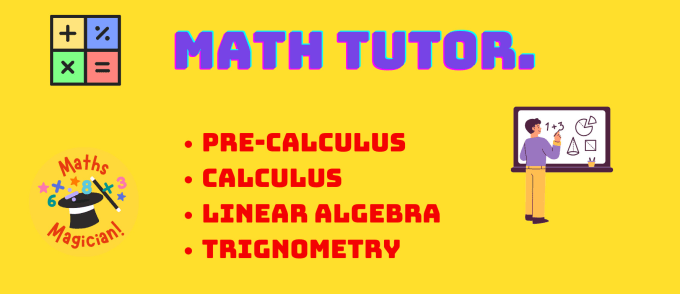 Gig Preview - Help you in precalculus calculus college and linear algebra