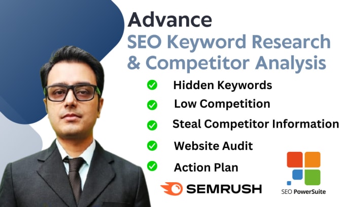 Gig Preview - Seo keyword research and competitor analysis to rank in google