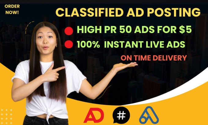 Gig Preview - Do classified ads posting and top classified ads sites