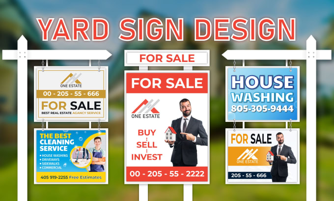 Gig Preview - Design yard sign, lawn sign, bandit sign, sign board or signage design