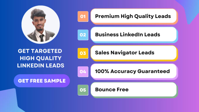 Gig Preview - Provide ideal b2b targeted business leads from linkedin sales navigator