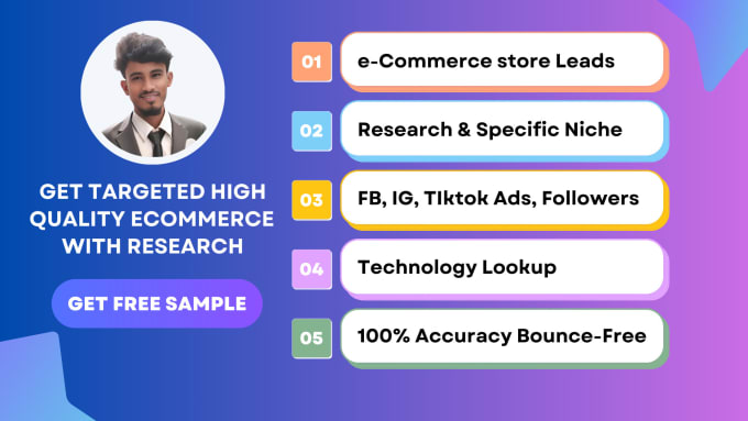 Gig Preview - Provide high quality shopify ecommerce brand leads