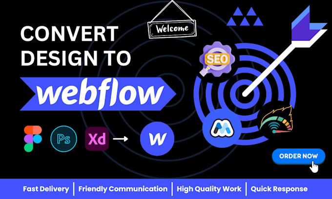 Bestseller - convert your figma psd xd design into a pixel perfect webflow website