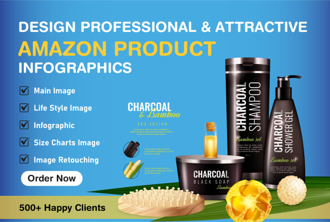 Gig Preview - Design stunning amazon product infographic, listing pictures, image editing, ebc