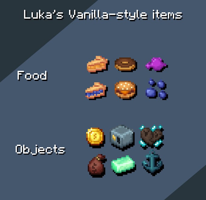 Gig Preview - Do a minecraft texture of items